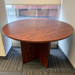 48"  Heartwood Autumn Maple Round Table
